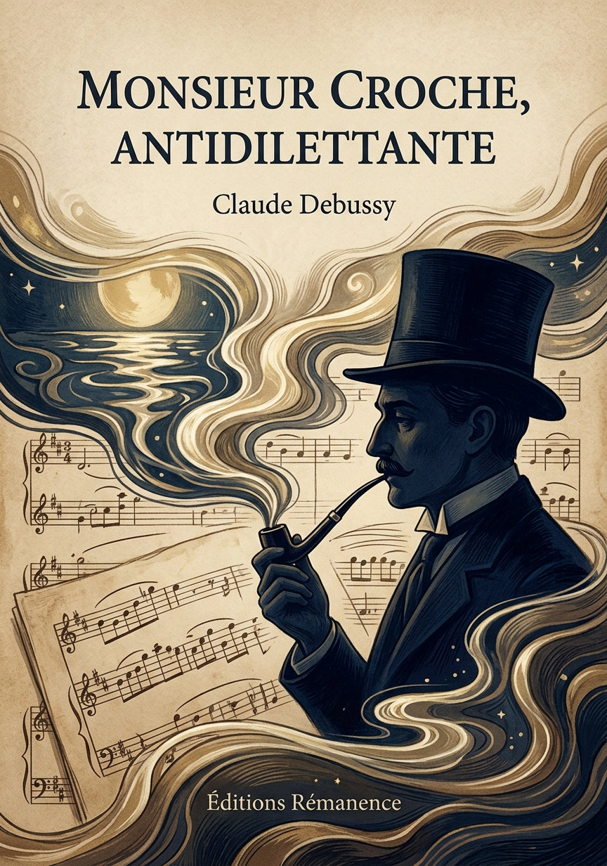 Livre Monsieur Croche, antidilettante par Claude Debussy - Couverture - Editions Remanence