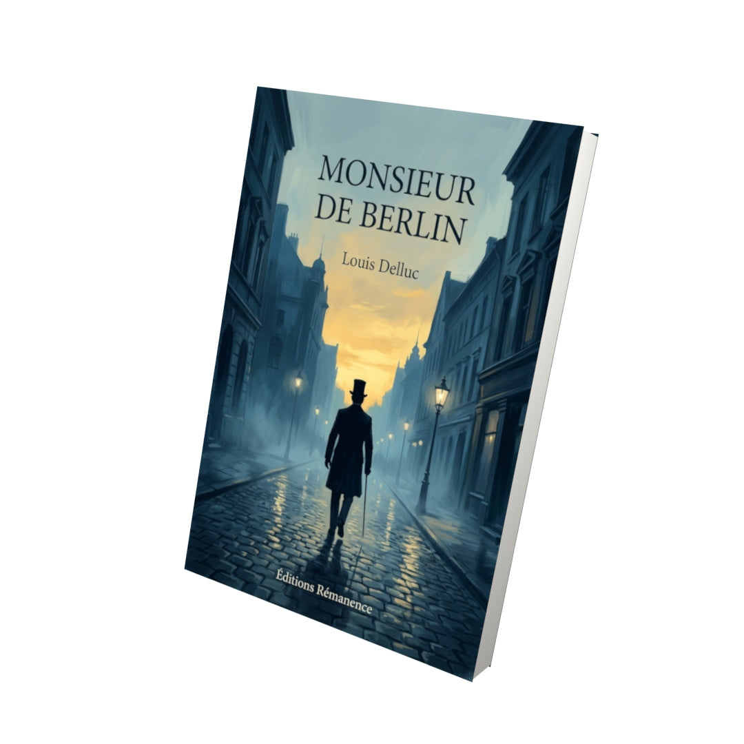 Livre Monsieur de Berlin par Louis Delluc - Vue 3D - Editions Remanence