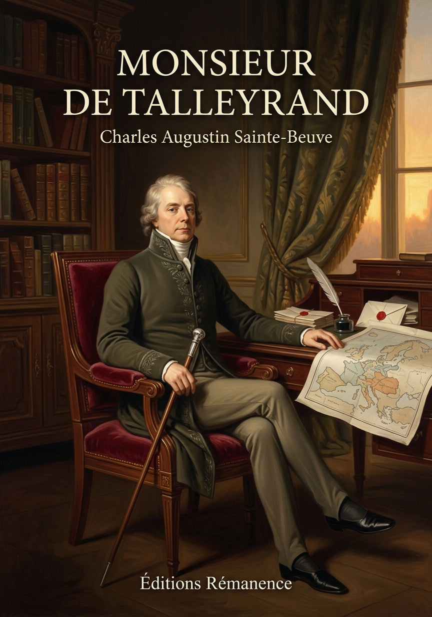 Livre Monsieur de Talleyrand par Charles Augustin Sainte-Beuve - Couverture - Editions Remanence