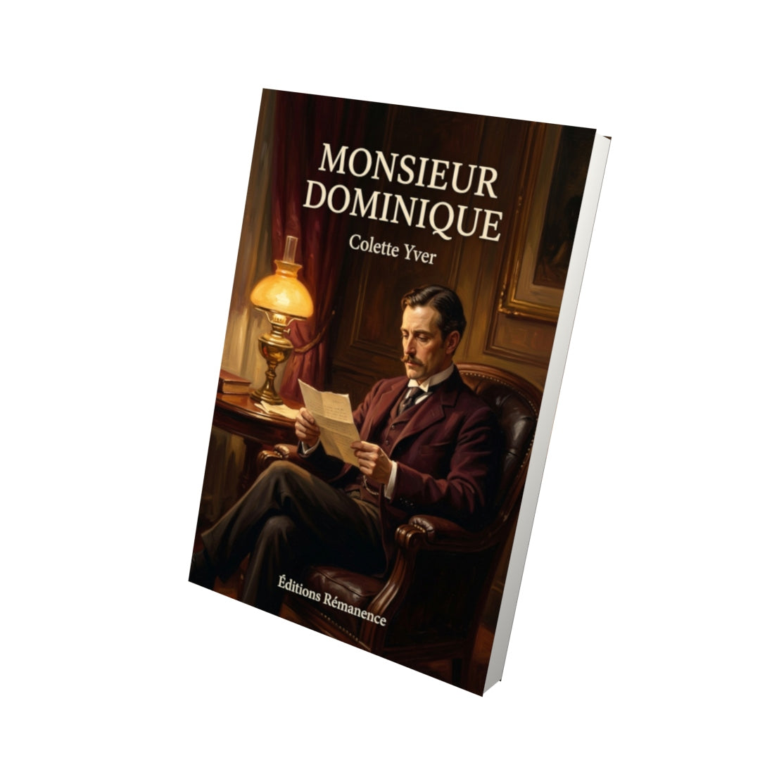 Livre Monsieur Dominique par Colette Yver - Vue 3D - Editions Remanence