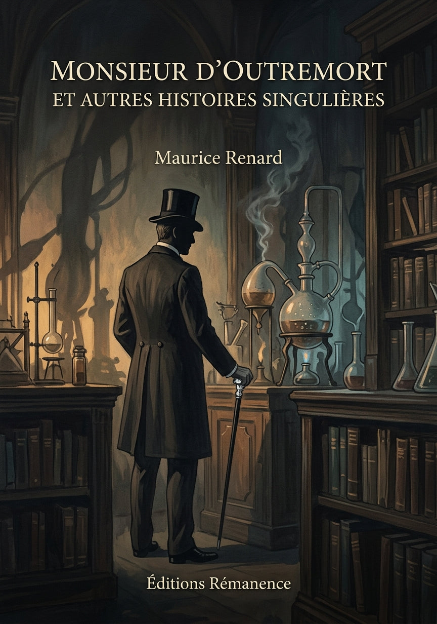 Livre Monsieur d’Outremort et autres histoires singulières par Maurice Renard - Couverture - Editions Remanence