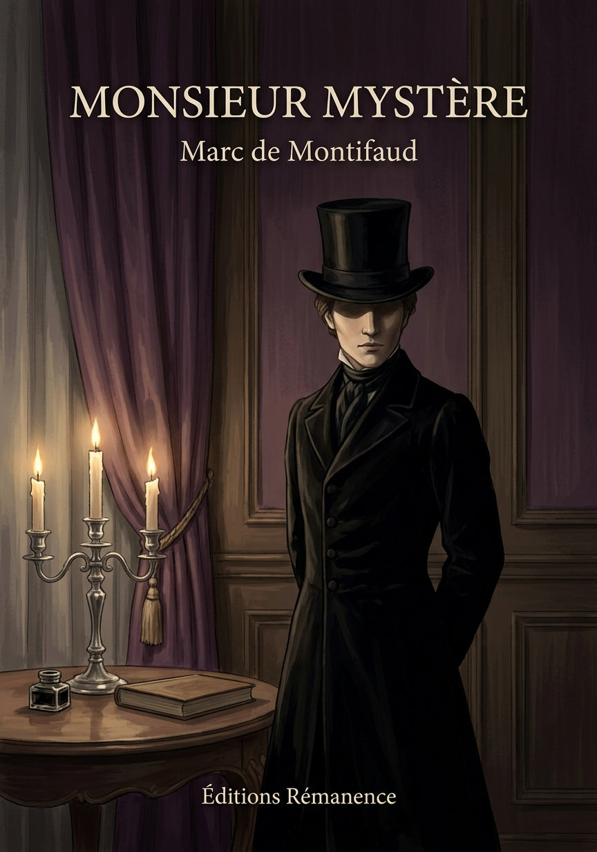 Livre Monsieur Mystère par Marc de Montifaud - Couverture - Editions Remanence