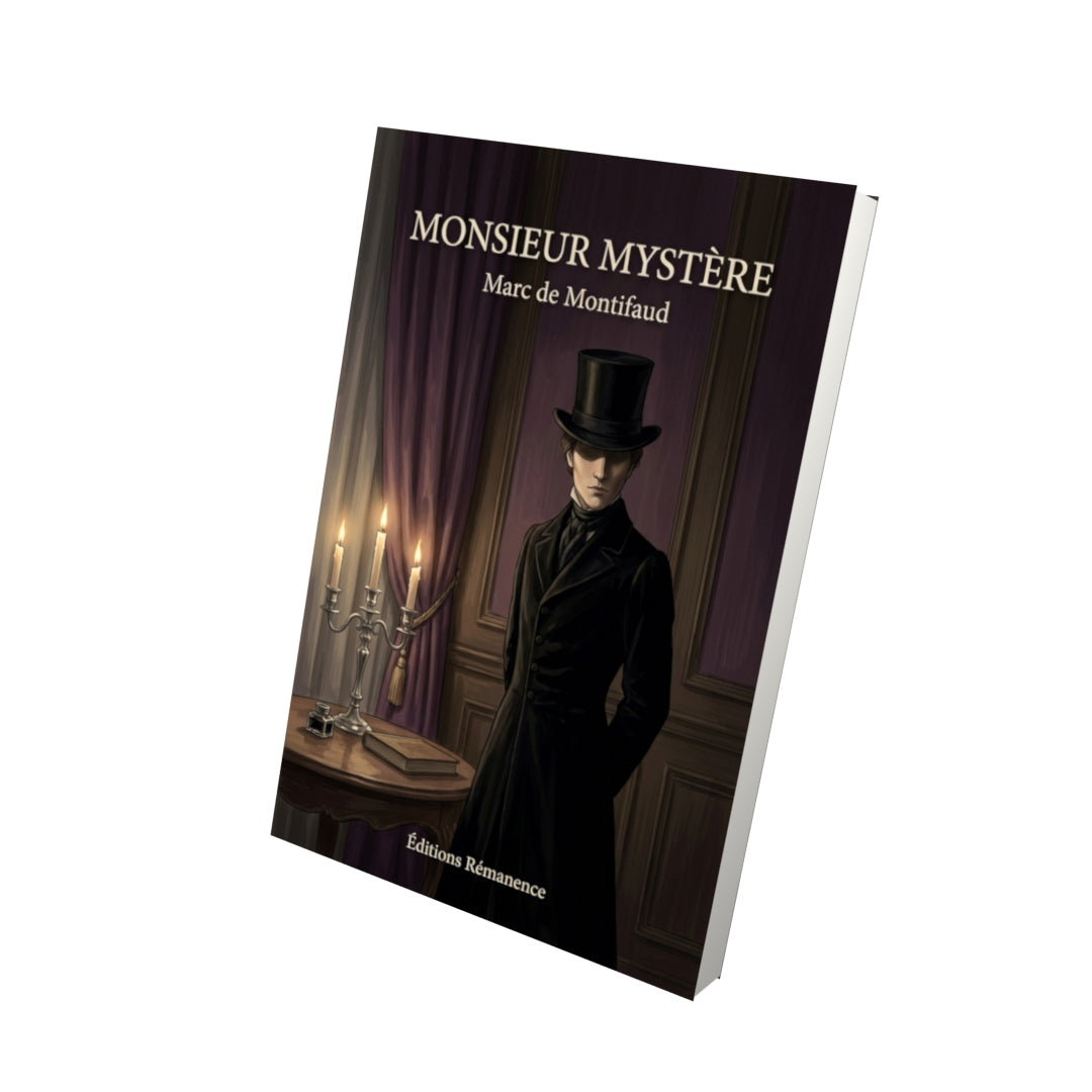 Livre Monsieur Mystère par Marc de Montifaud - Vue 3D - Editions Remanence