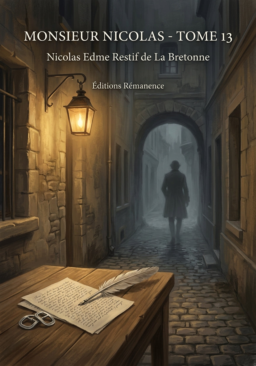 Livre Monsieur Nicolas - Tome 13 par Nicolas Edme Restif de La Bretonne - Couverture - Editions Remanence