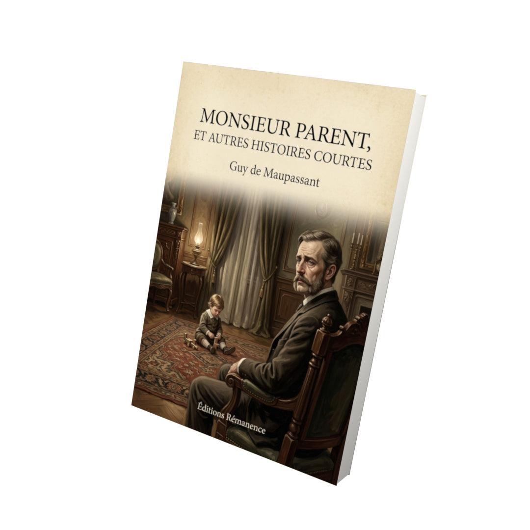 Livre Monsieur Parent, et autres histoires courtes - Guy de Maupassant - Vue 3D - Editions Remanence