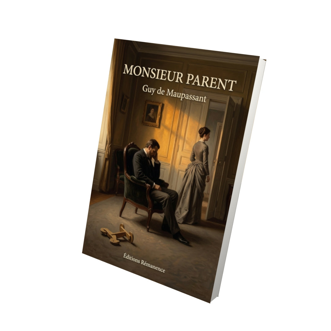 Livre Monsieur Parent par Guy de Maupassant - Vue 3D - Editions Remanence