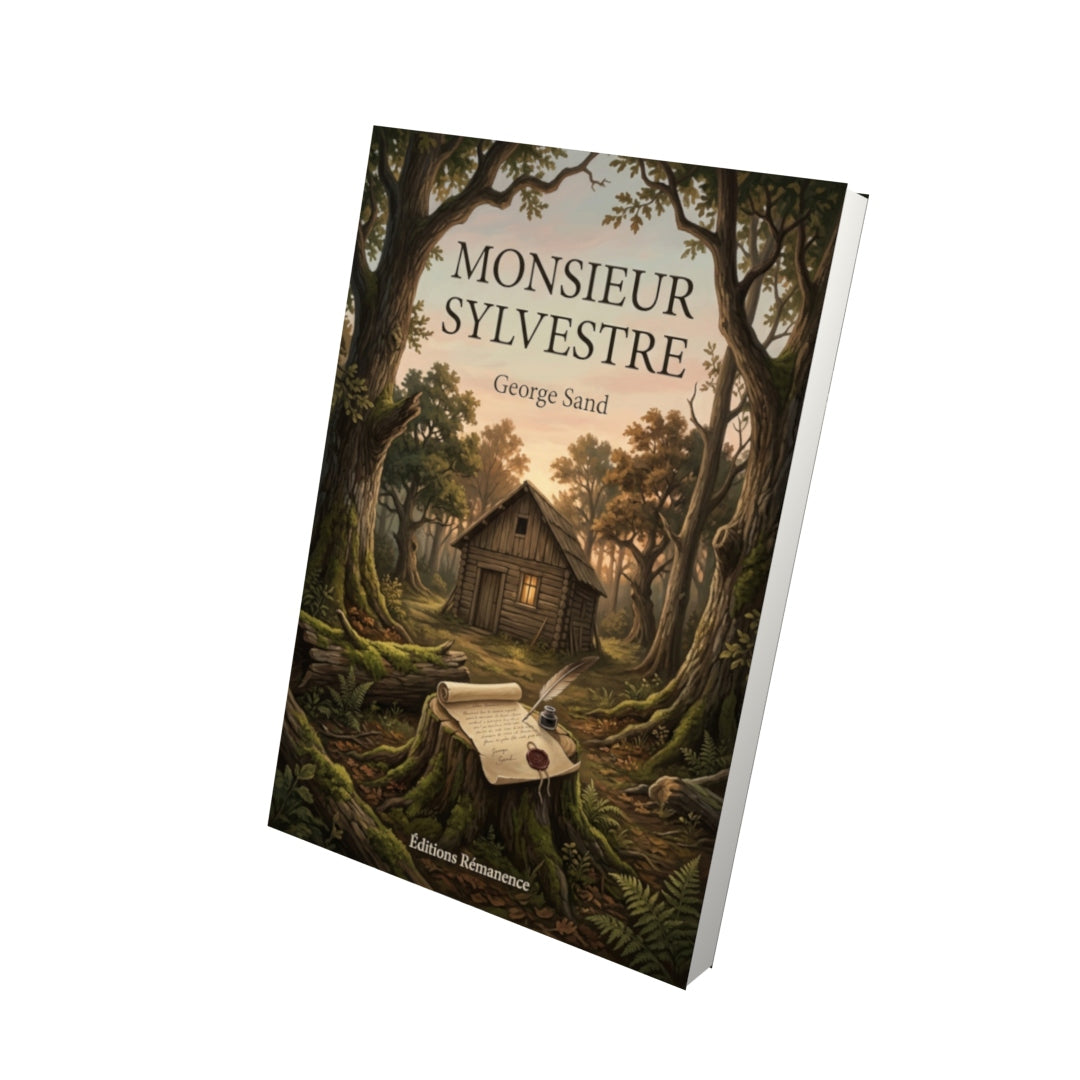 Livre Monsieur Sylvestre par George Sand - Vue 3D - Editions Remanence