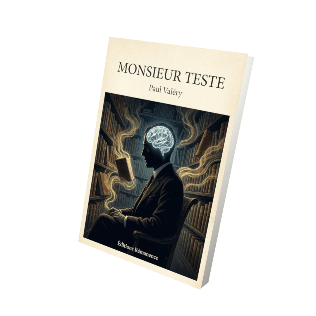 Livre Monsieur Teste - Paul Valéry - Vue 3D - Editions Remanence