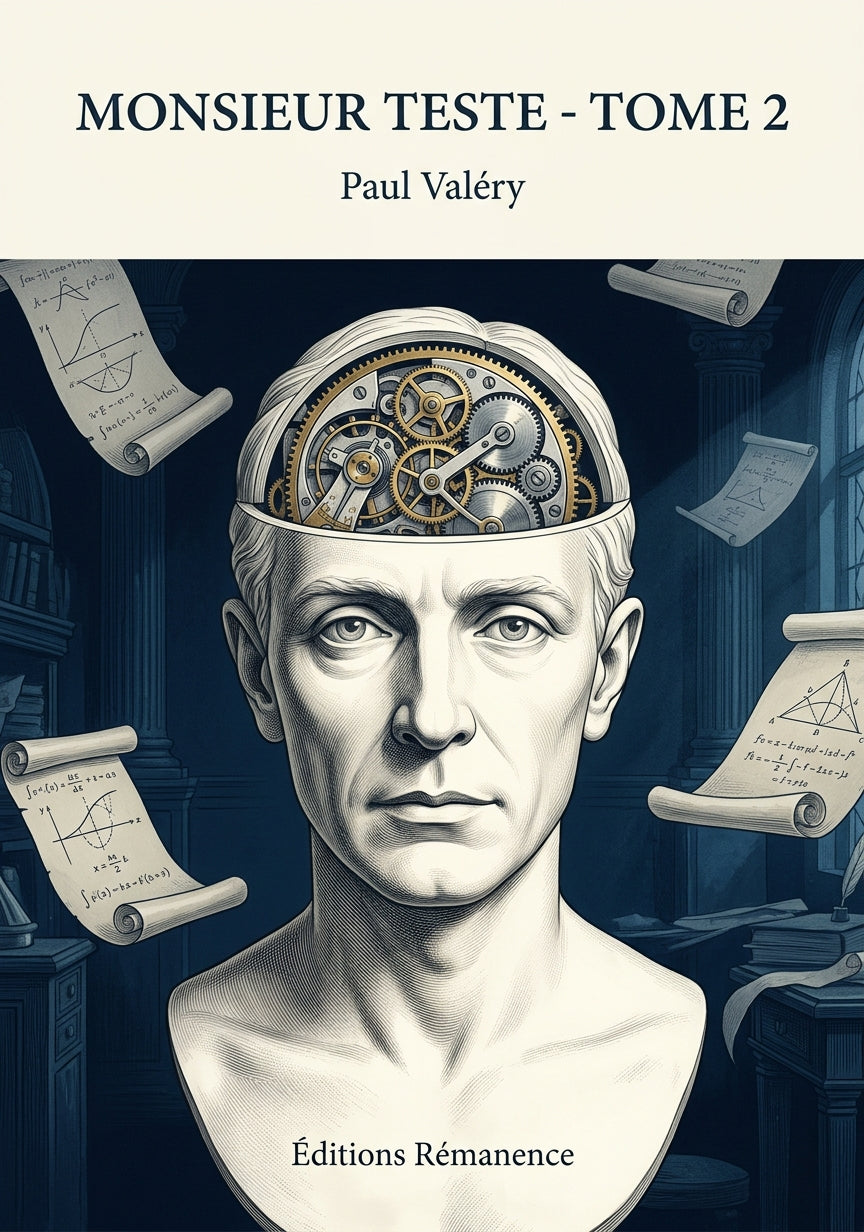 Livre Monsieur Teste - Tome 2 par Paul Valéry - Couverture - Editions Remanence
