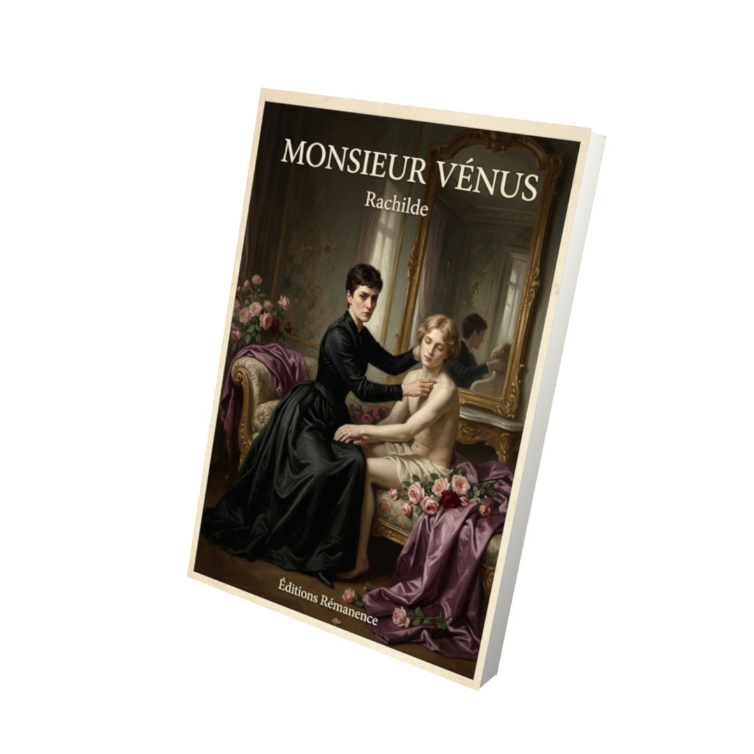 Livre Monsieur Vénus - Rachilde - Vue 3D - Editions Remanence