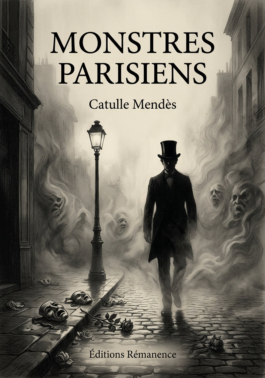 Livre Monstres Parisiens par Catulle Mendès - Couverture - Editions Remanence