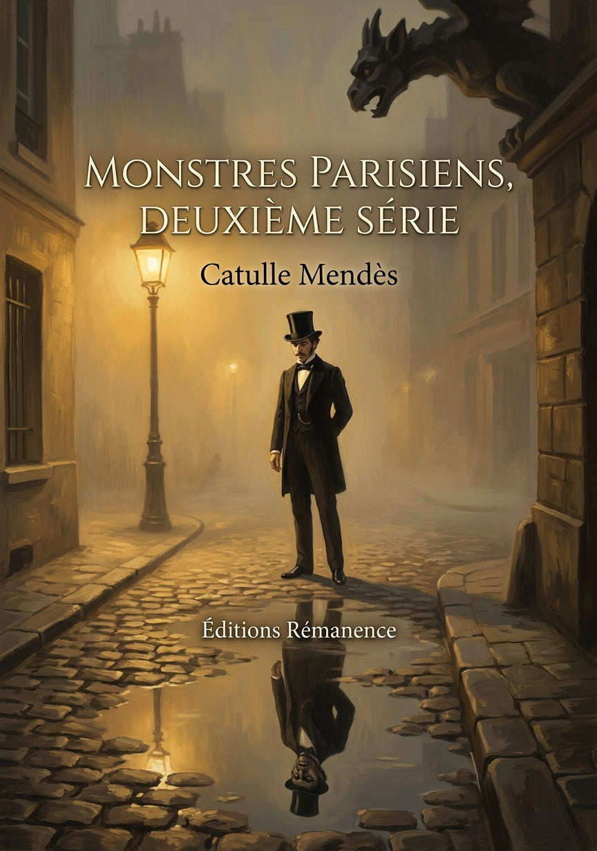 Livre Monstres Parisiens, deuxième série par Catulle Mendès - Couverture - Editions Remanence