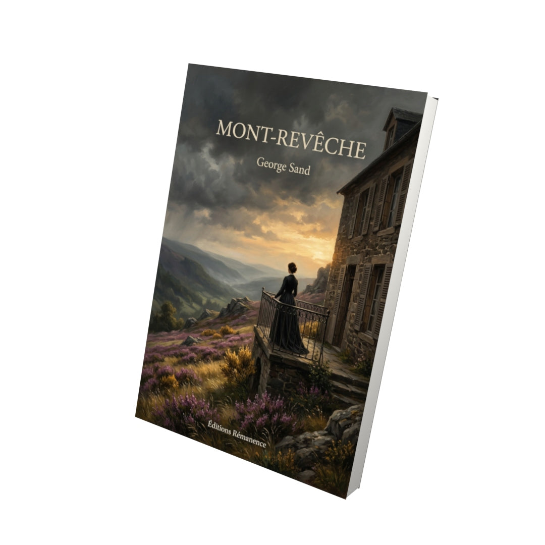 Livre Mont-Revêche par George Sand - Vue 3D - Editions Remanence
