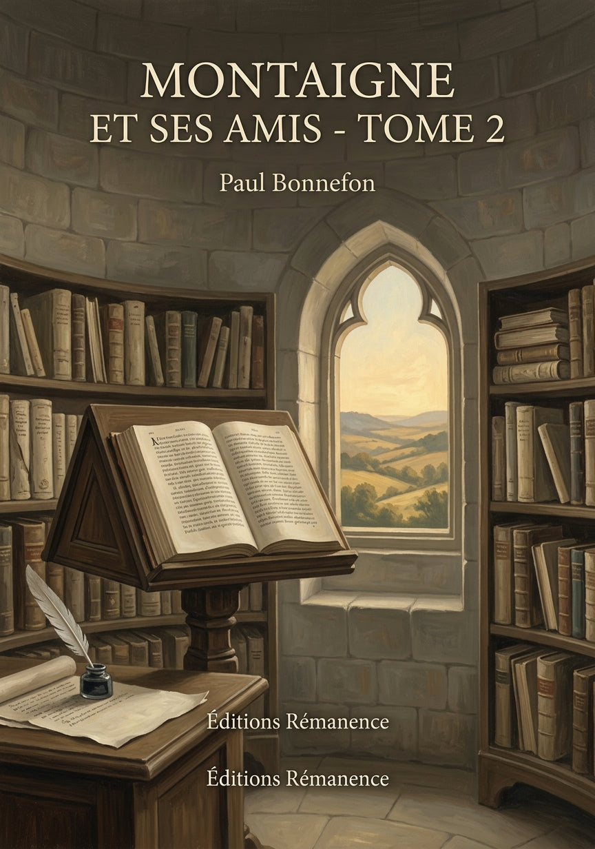 Livre Montaigne et ses amis - Tome 2 par Paul Bonnefon - Couverture - Editions Remanence