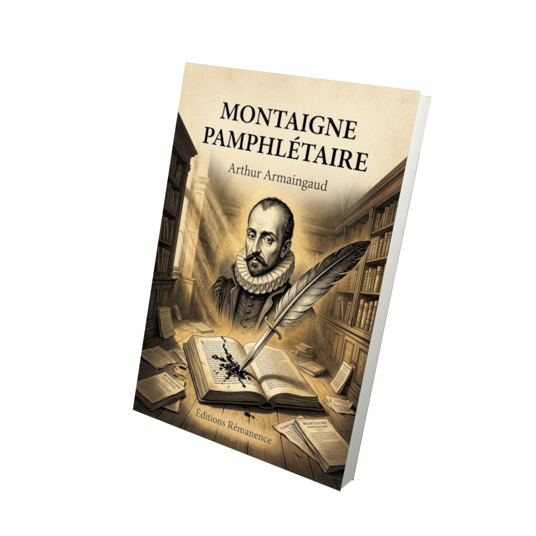 Livre Montaigne pamphlétaire par Arthur Armaingaud - Vue 3D - Editions Remanence