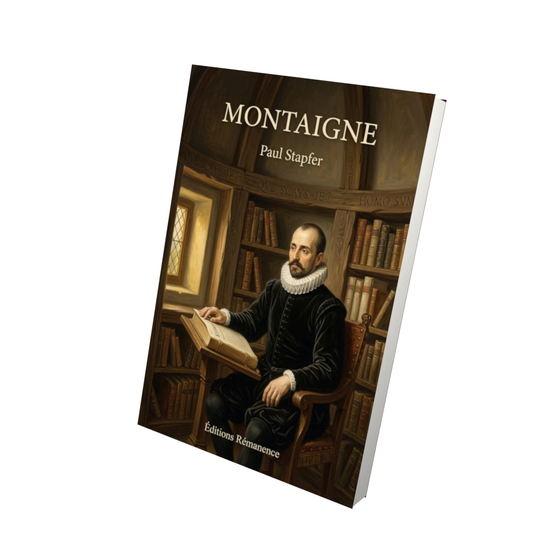 Livre Montaigne par Paul Stapfer - Vue 3D - Editions Remanence
