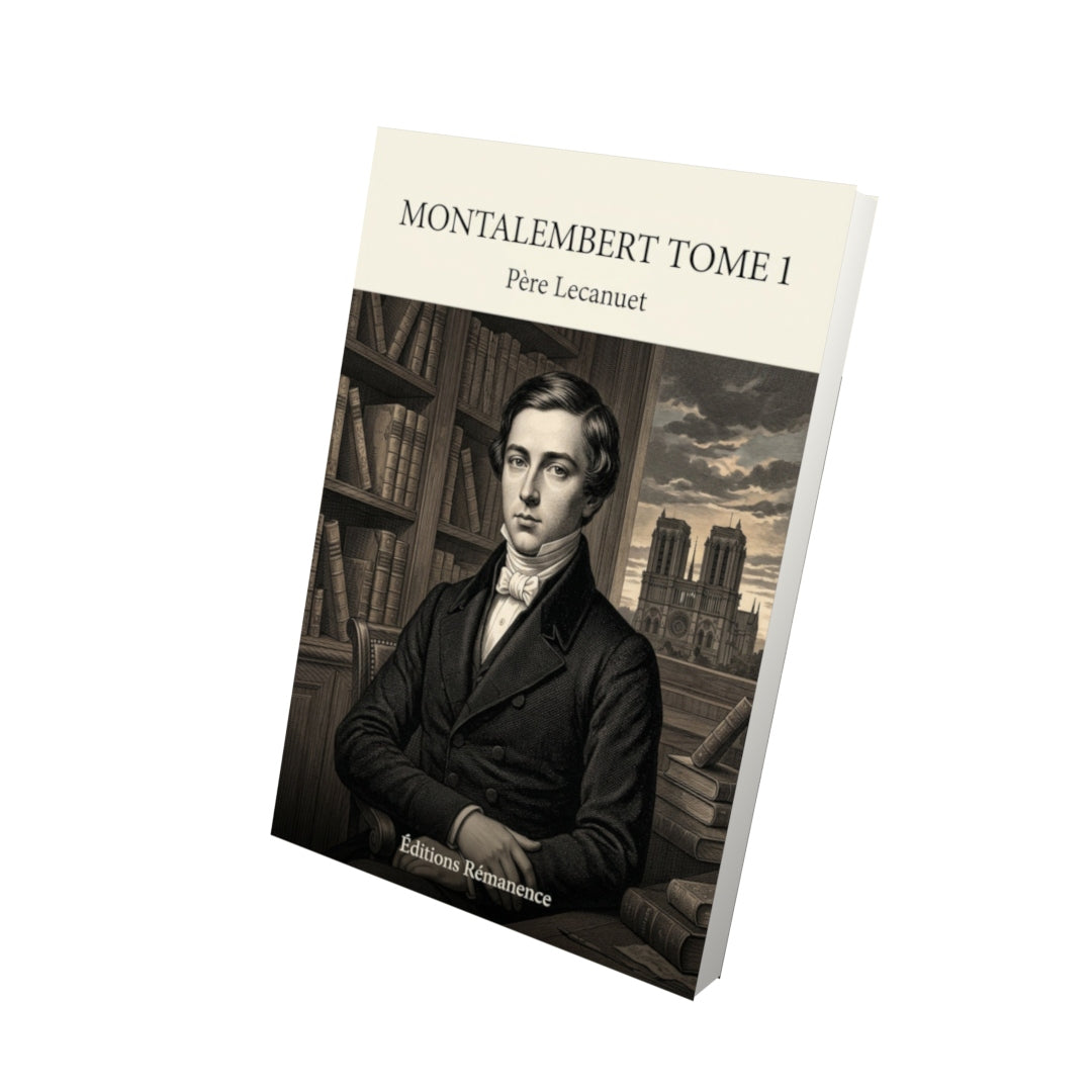 Livre Montalembert Tome 1 - Père Lecanuet - Vue 3D - Editions Remanence