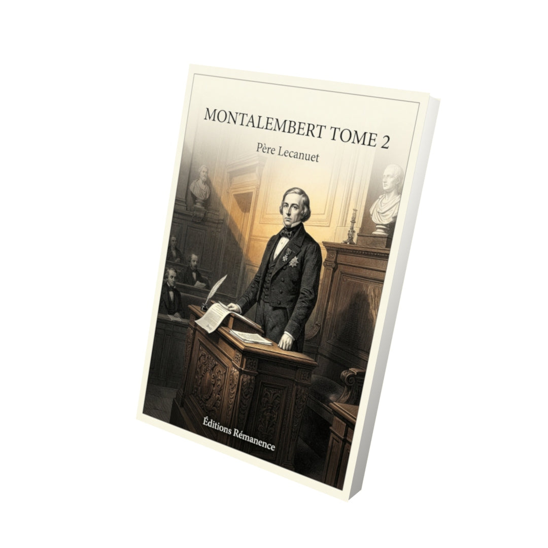 Livre Montalembert Tome 2 - Père Lecanuet - Vue 3D - Editions Remanence