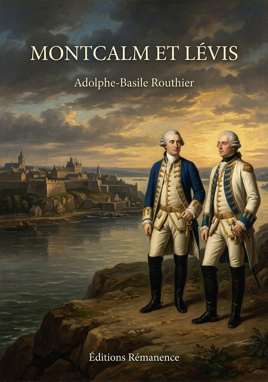 Livre Montcalm et Lévis par Adolphe-Basile Routhier - Couverture - Editions Remanence