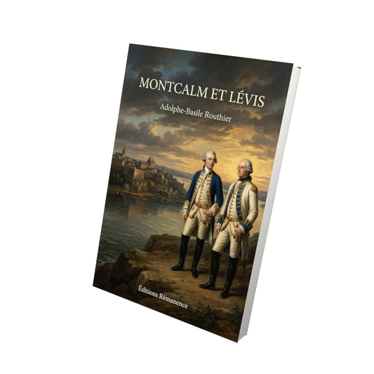 Livre Montcalm et Lévis par Adolphe-Basile Routhier - Vue 3D - Editions Remanence