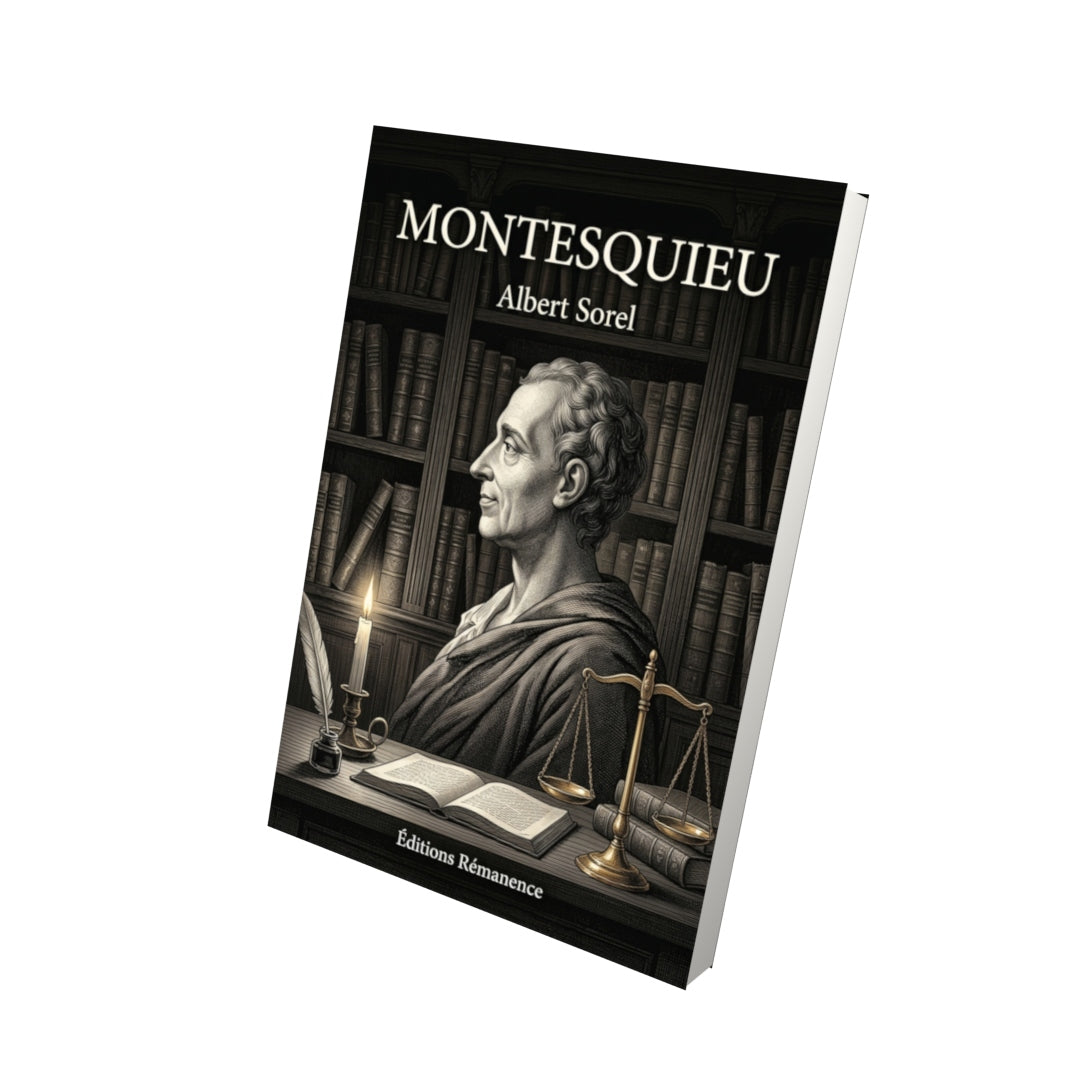Livre Montesquieu par Albert Sorel - Vue 3D - Editions Remanence