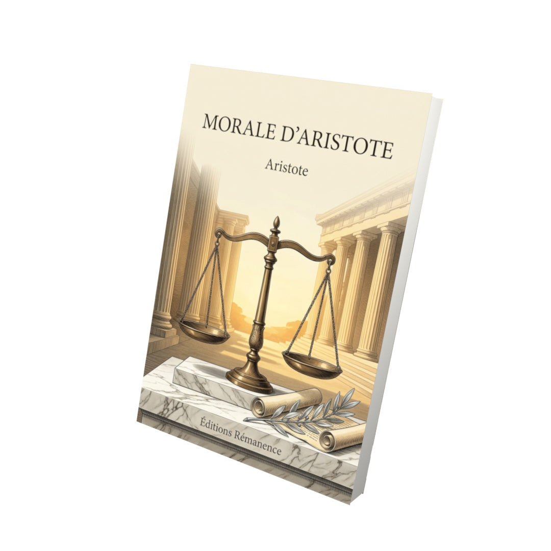 Livre Morale d’Aristote par Aristote - Vue 3D - Editions Remanence