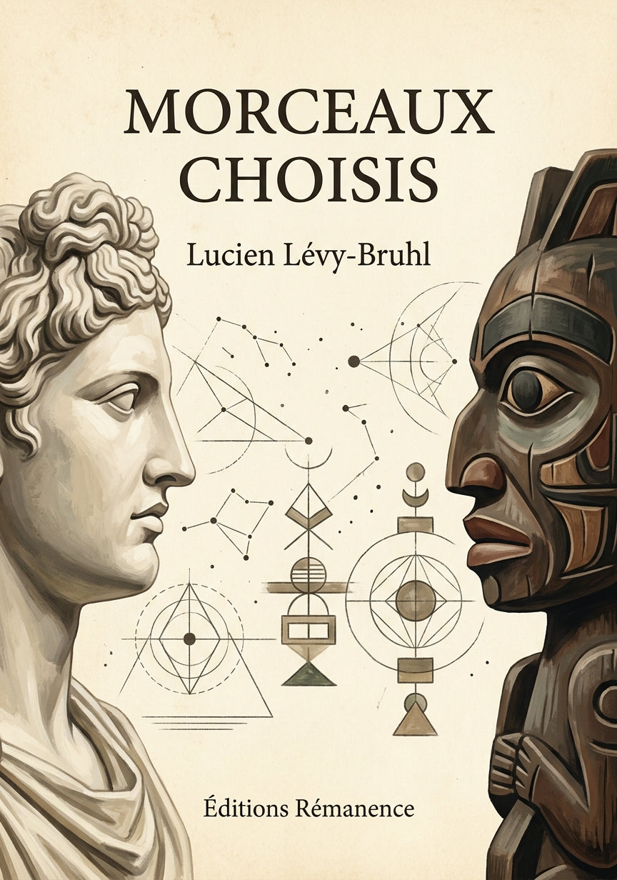 Livre Morceaux choisis par Lucien Lévy-Bruhl - Couverture - Editions Remanence