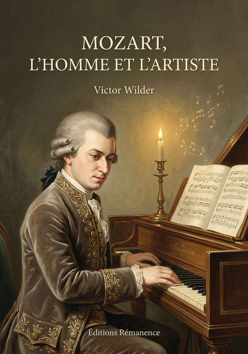 Livre Mozart, l’homme et l’artiste par Victor Wilder - Couverture - Editions Remanence