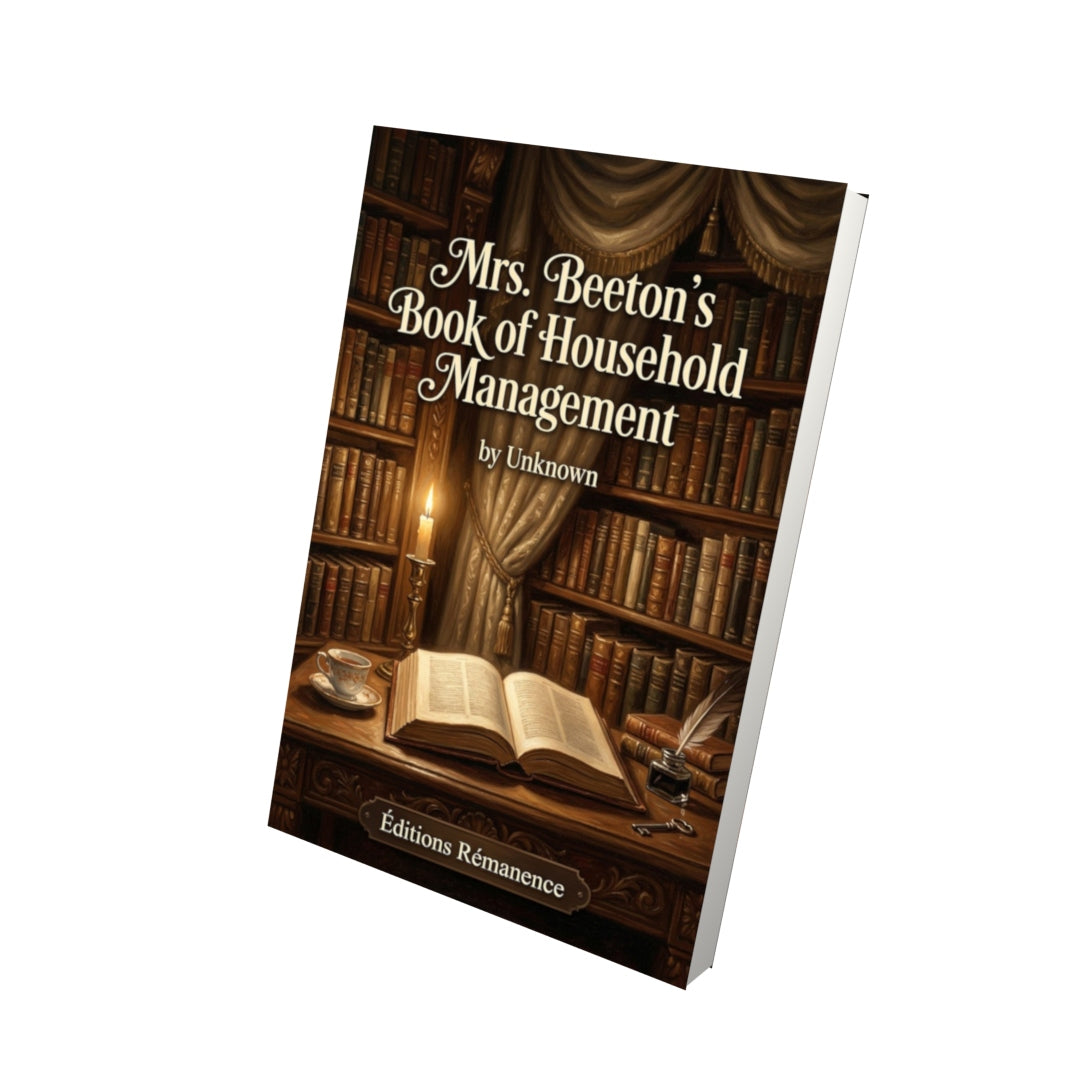 Livre Mrs. Beeton's Book of Household Management - Vue 3D - Editions Remanence