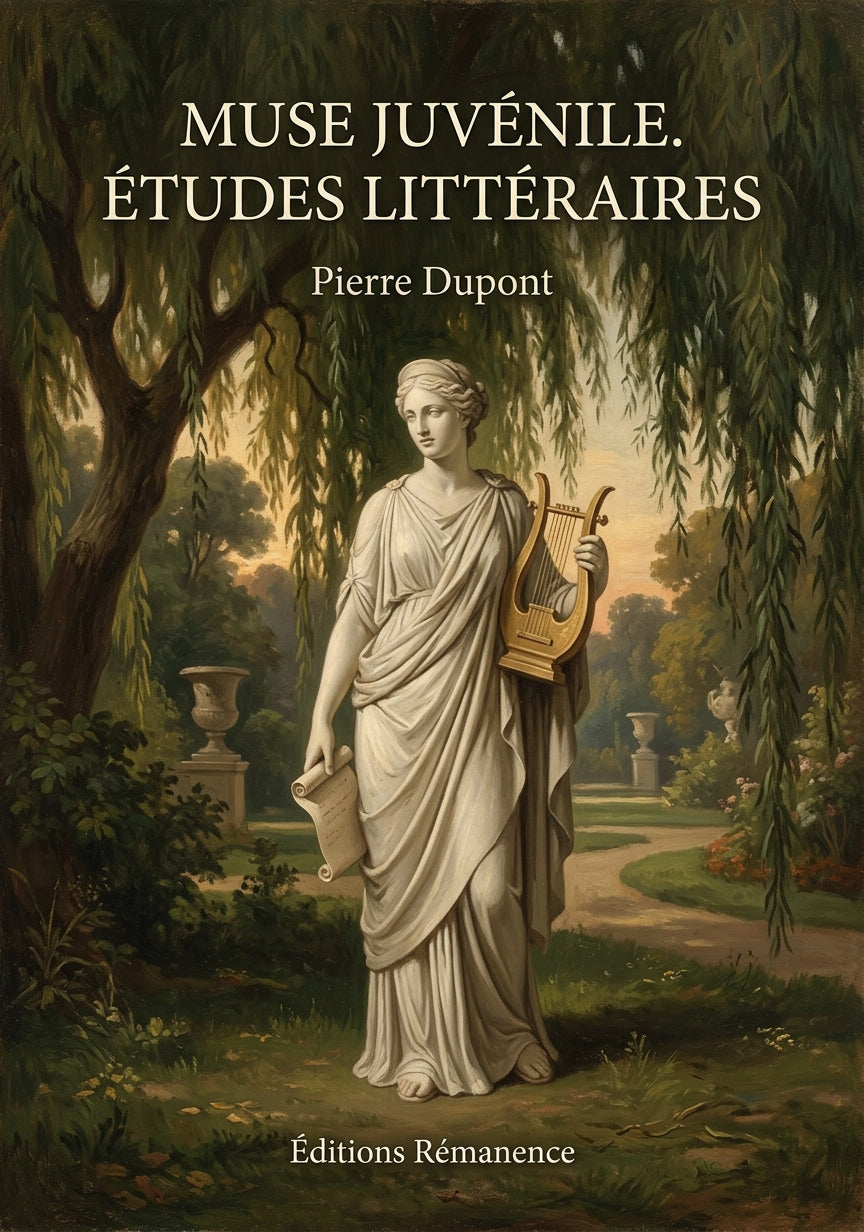 Livre Muse juvénile. Études littéraires par Pierre Dupont - Couverture - Editions Remanence
