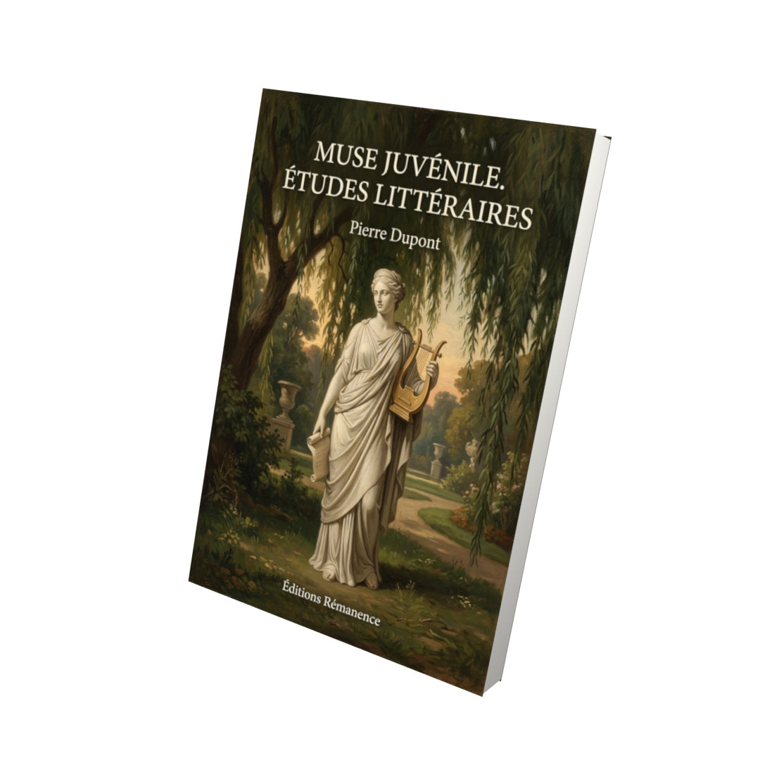 Livre Muse juvénile. Études littéraires par Pierre Dupont - Vue 3D - Editions Remanence