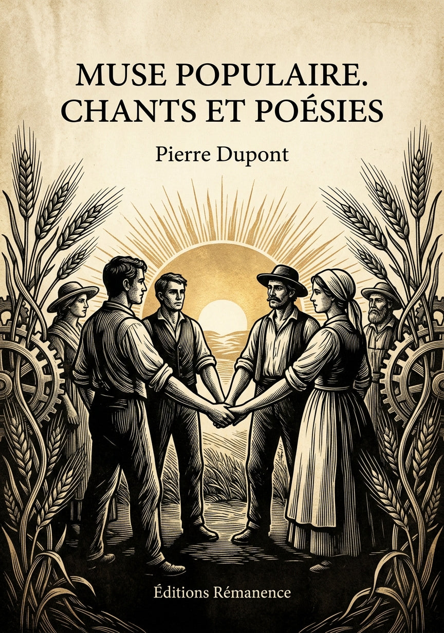 Livre Muse populaire. Chants et Poésies par Pierre Dupont - Couverture - Editions Remanence