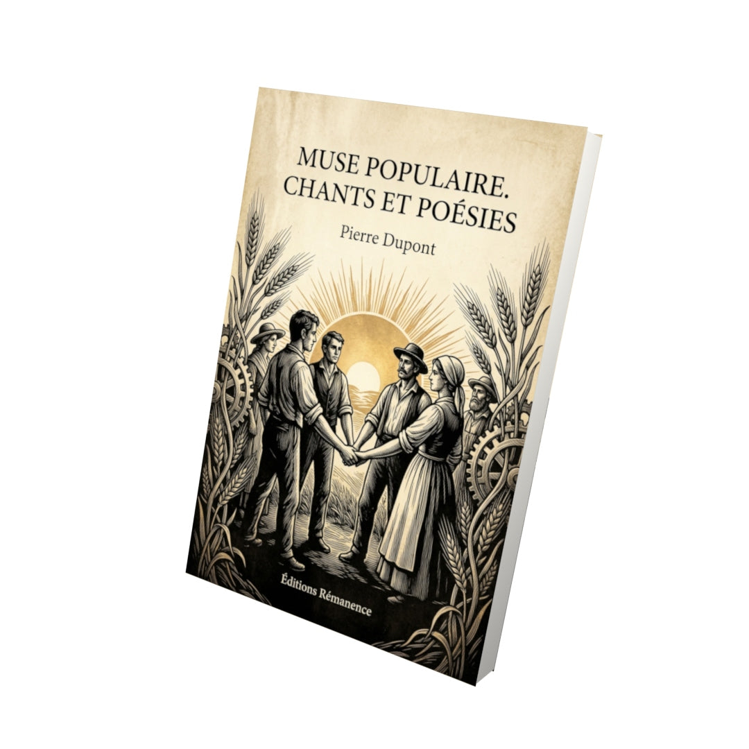 Livre Muse populaire. Chants et Poésies par Pierre Dupont - Vue 3D - Editions Remanence