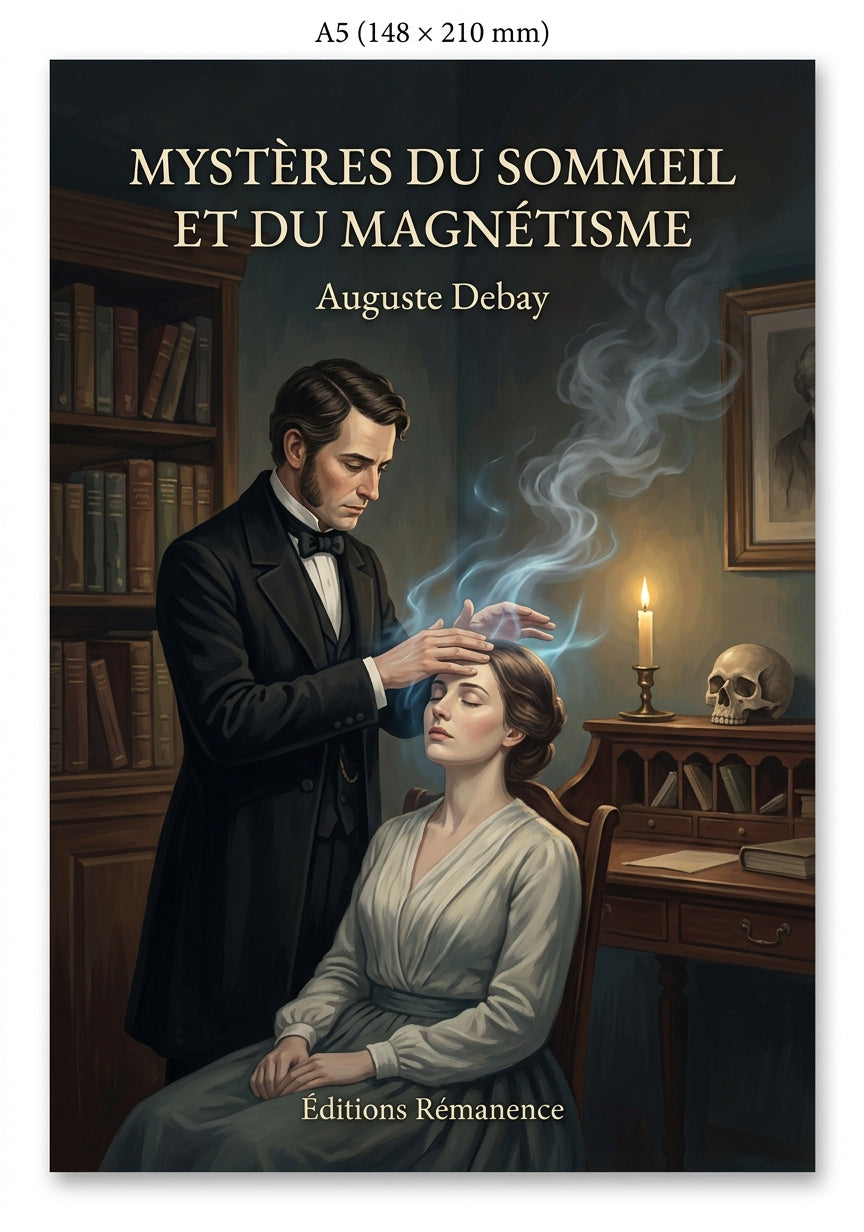 Livre Mystères du sommeil et du magnétisme par Auguste Debay - Couverture - Editions Remanence
