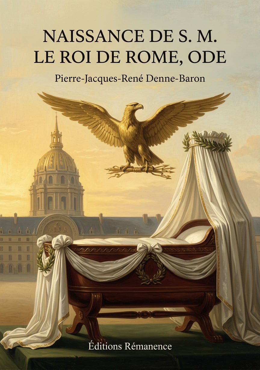 Livre Naissance de S. M. le Roi de Rome, ode par Pierre-Jacques-René Denne-Baron - Couverture - Editions Remanence