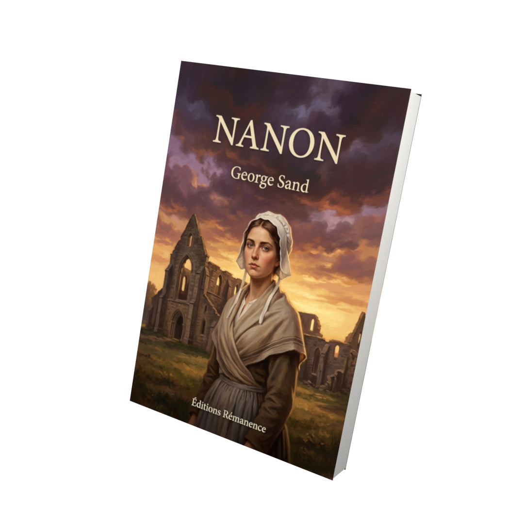 Livre Nanon par George Sand - Vue 3D - Editions Remanence
