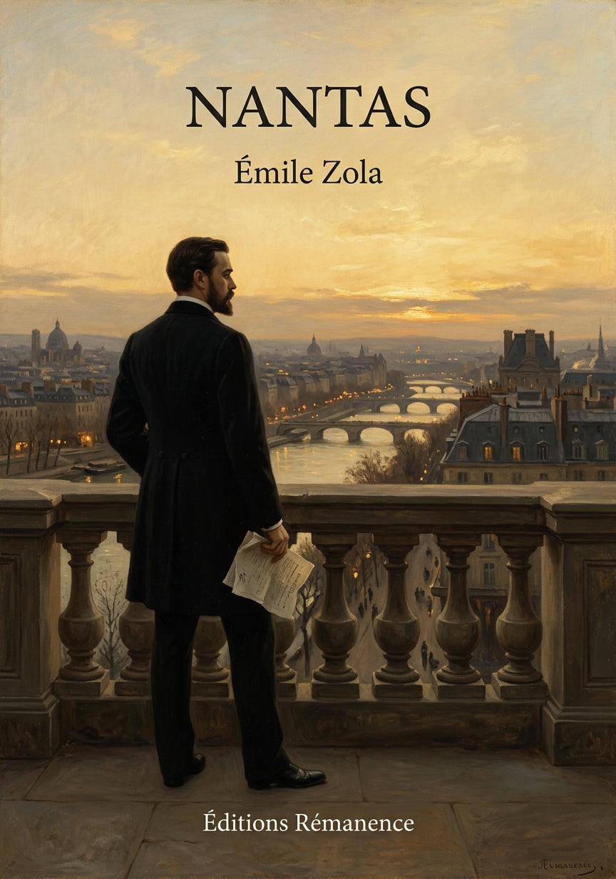 Livre Nantas par Émile Zola - Couverture - Editions Remanence