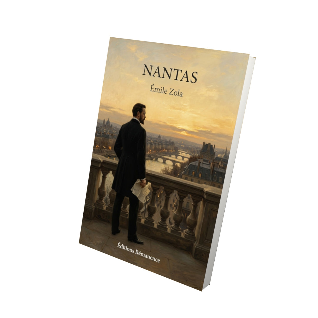 Livre Nantas par Émile Zola - Vue 3D - Editions Remanence