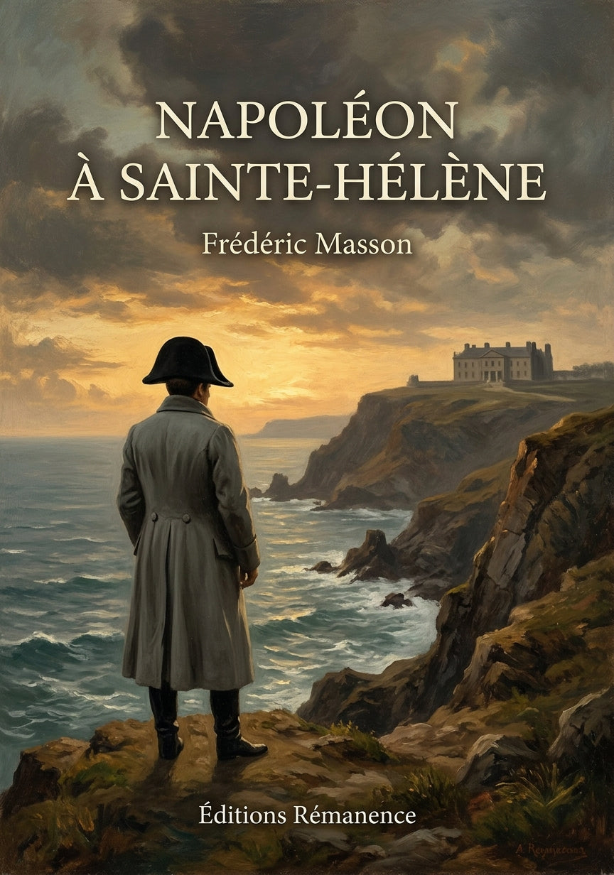 Livre Napoléon à Sainte-Hélène par Frédéric Masson - Couverture - Editions Remanence