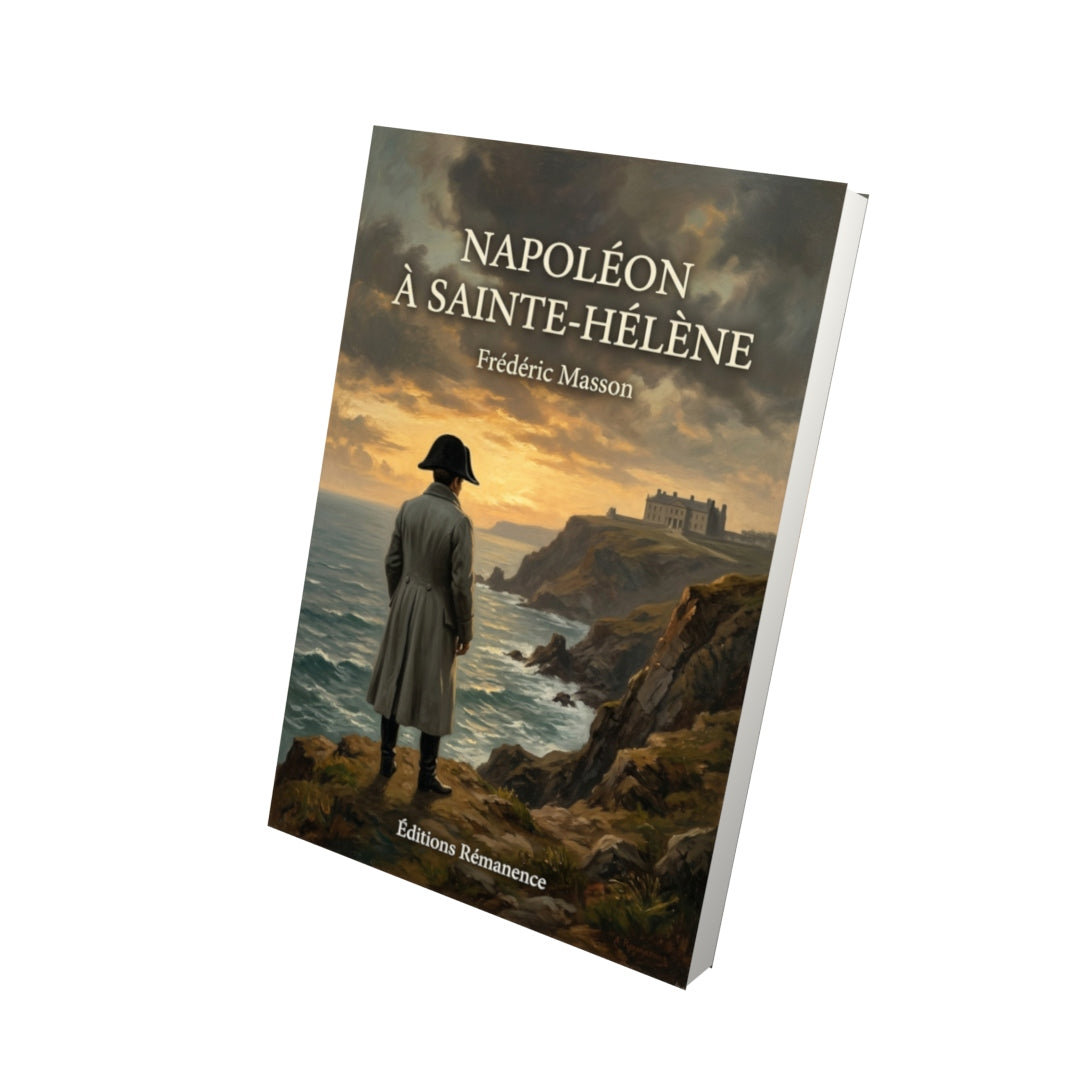 Livre Napoléon à Sainte-Hélène par Frédéric Masson - Vue 3D - Editions Remanence