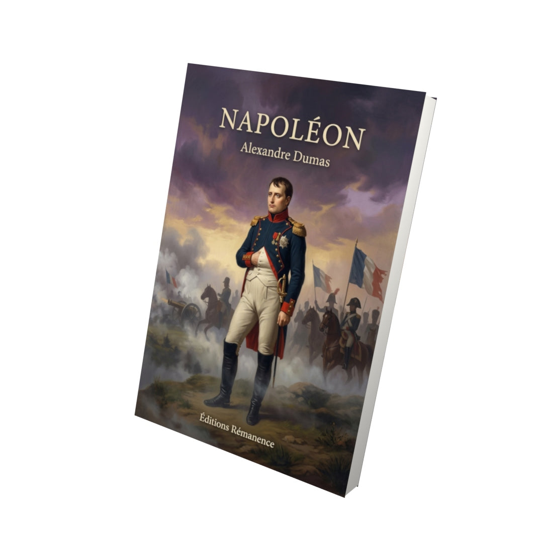 Livre Napoléon par Alexandre Dumas - Vue 3D - Editions Remanence