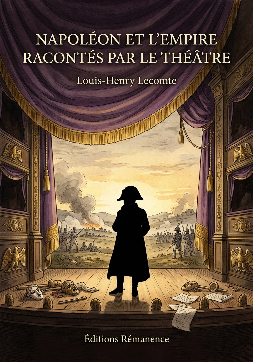 Livre Napoléon et l’Empire racontés par le théâtre par Louis-Henry Lecomte - Couverture - Editions Remanence