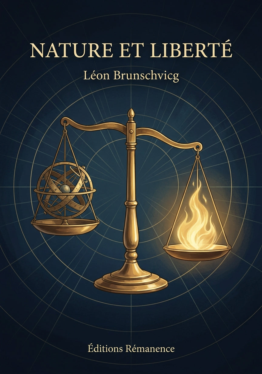 Livre Nature et Liberté par Léon Brunschvicg - Couverture - Editions Remanence