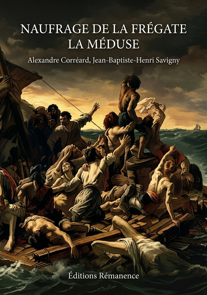 Livre Naufrage de la frégate La Méduse par Alexandre Corréard, Jean-Baptiste-Henri Savigny - Couverture - Editions Remanence