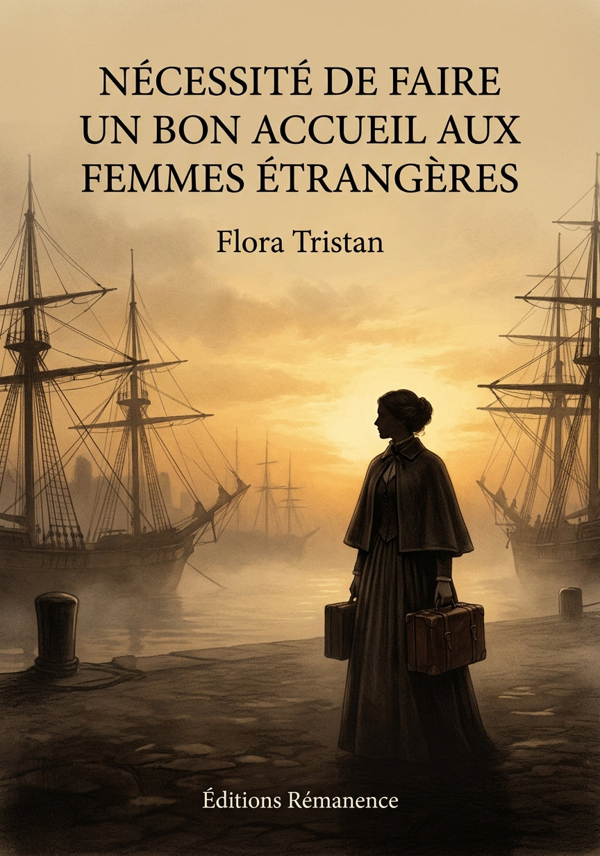 Livre Nécessité de faire un bon accueil aux femmes étrangères par Flora Tristan - Couverture - Editions Remanence