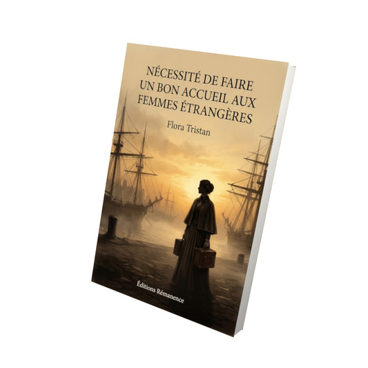 Livre Nécessité de faire un bon accueil aux femmes étrangères par Flora Tristan - Vue 3D - Editions Remanence