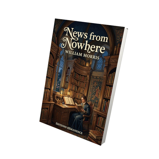 Livre News from Nowhere – William Morris - Vue 3D - Editions Remanence