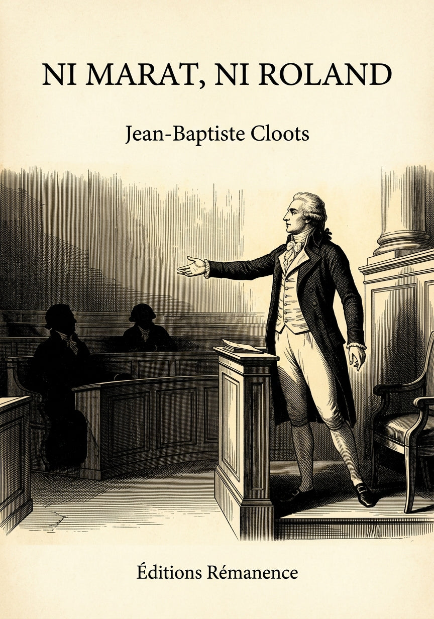 Livre Ni Marat, ni Roland par Jean-Baptiste Cloots - Couverture - Editions Remanence
