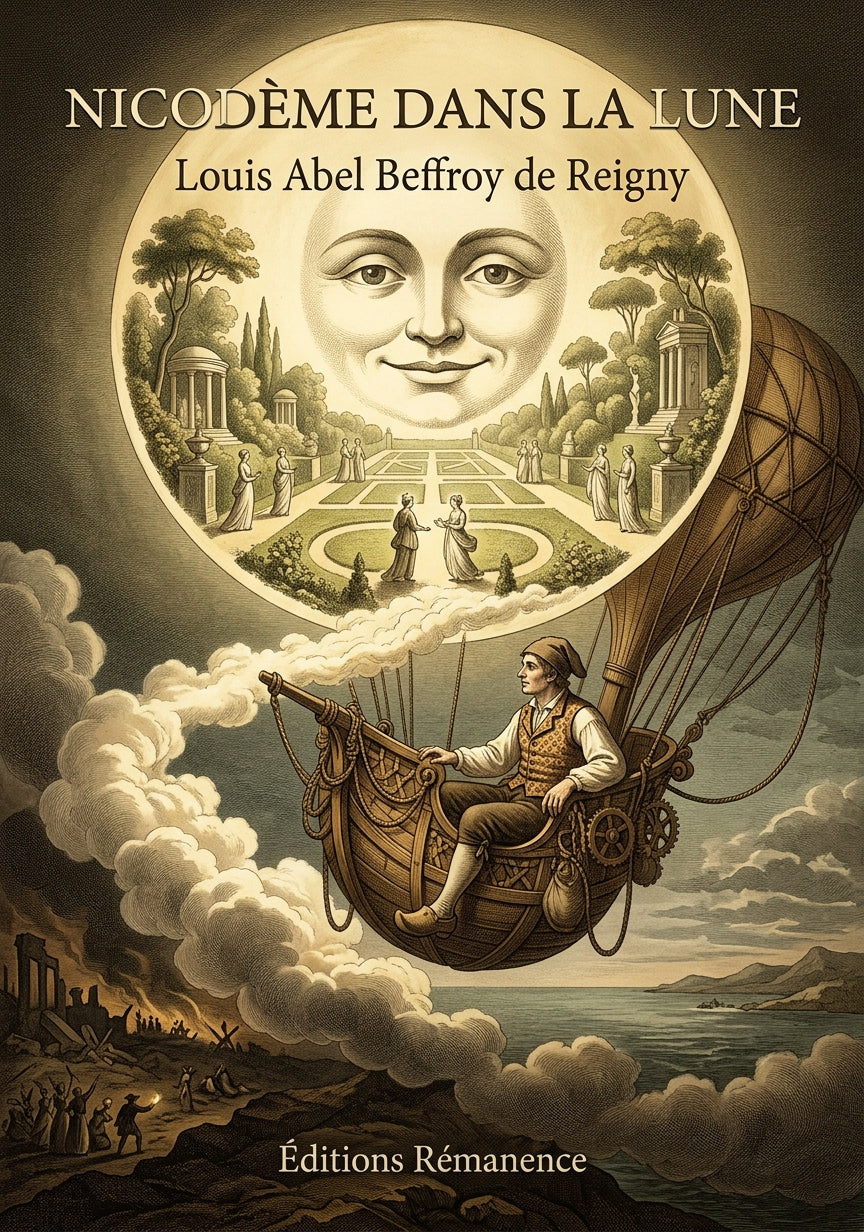 Livre Nicodème dans la lune par Louis Abel Beffroy de Reigny - Couverture - Editions Remanence
