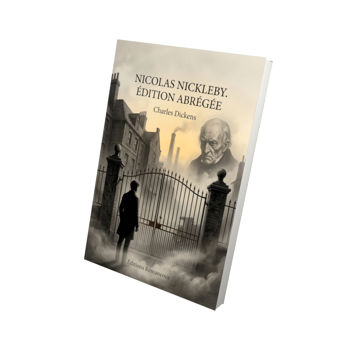 Livre Nicolas Nickleby. Édition abrégée par Charles Dickens - Vue 3D - Editions Remanence